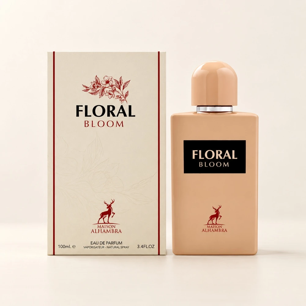 عطر الحمبرا فلورال بلوم به همراه جعبه