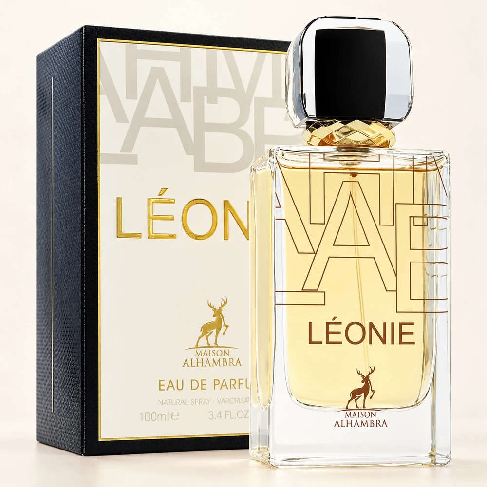 عطر الحمبرا لئونی به همراه جعبه