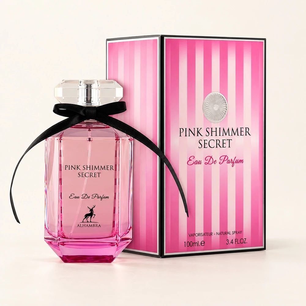 عطر الحمبرا پینک شیمر سکرت به همراه جعبه