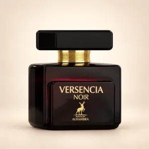 نمای تکمیلی عطر الحمبرا ورسنسیا نویر با زمینه کرم